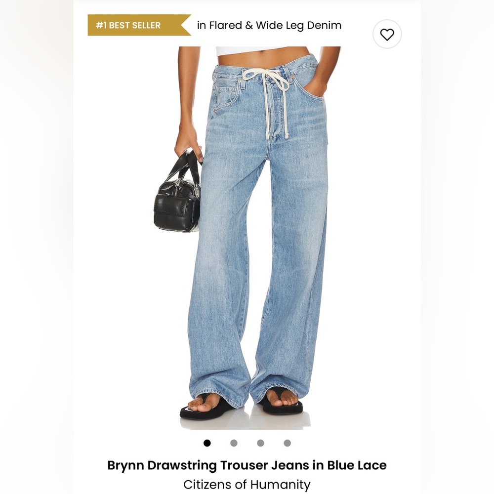 Citizens of Humanity Brynn Drawstring Trouser in Blue Lace size 23 - never worn!